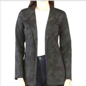 Rachel Zoe Camo Blazer Womens Size M Open Front Long Sleeve‎ Career Jacket